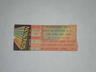 Roger Waters Pink Floyd Ticket Stub - 1984 - The Pros & Cons Of Hitch Hikiing - Nj