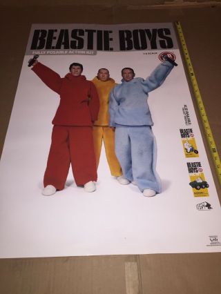 Rare Vintage Beastie Boys Music Poster 34”x 22” 6534 Alive
