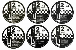 X6 85mm Vinyl Stickers Ska Specials Laptop Retro Gangsters Ghost Rudy Skinhead