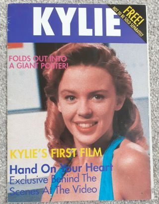 Kylie Minogue Rare Vintage Fold Out Poster Booklet.  The Delinquents 1980s