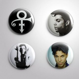4 Prince Rogers Nelson Love Symbol - Pinbacks Badges Buttons 1 " 25mm.