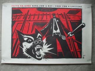 Faith No More Promo Poster King For A Day/fool For A Lifetime 1994 Slash Records