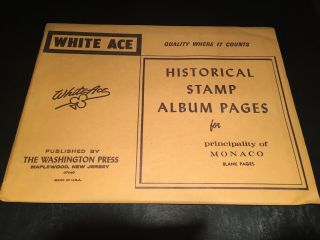White Ace Album Supplement Pages Principality Of Monaco - 10 Blank Pages