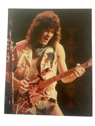 Eddie Van Halen Vintage Live 8x10 Concert Photo 1
