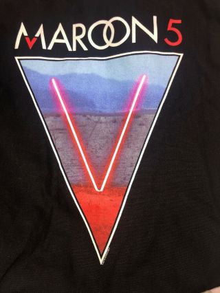 Maroon 5 Black V Graphic Tote Bag 2016 Tour Vip Merchandise