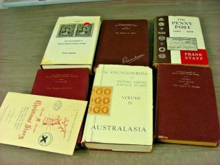 6 Old Philatelic Books & Other,  Reference