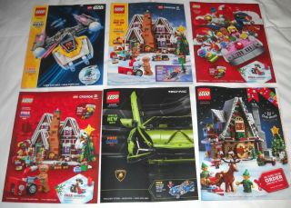 6 Lego Catalogs:2017,  2019 Pre And Late Holiday,  2020 Summer,  2020 Christmas