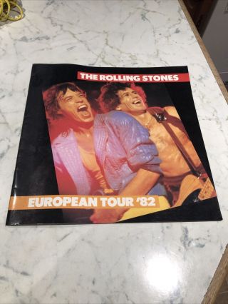 The Rolling Stones European Tour 82 Rare Programme