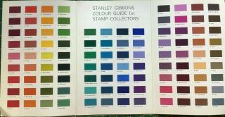 Vintage Stanley Gibbons Stamp Colour Guide No.  252 With 90,  Stamp Labels