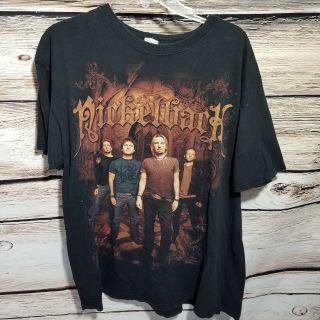 Nickelback 2010 Concert Tour T Shirt Mens Size Xl Black