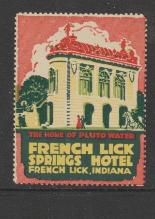 Us Poster Stamp Hotel Indiana Pluto Water