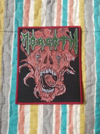 Morgoth Woven Patch Entombed Thrower Napalm Death Cannibal Corpse Deicide