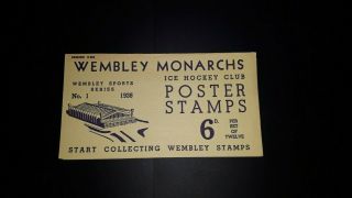 1938 Wembley Monarchs Hockey Stamps Set 1