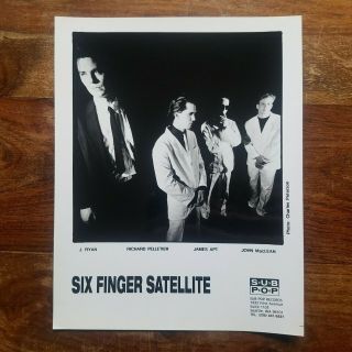 Six Finger Satellite Publicity Press Photo (8x10 Black And White) Sub Pop