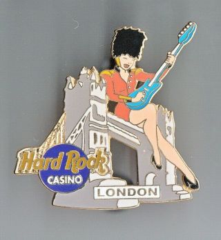 Hard Rock Cafe Pin: London Casino Girl Le1000 This Hard Rock Cafe