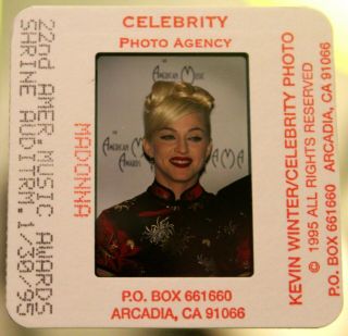 Madonna - Press Photo Slide Negative 4 - American Music Awards 1995