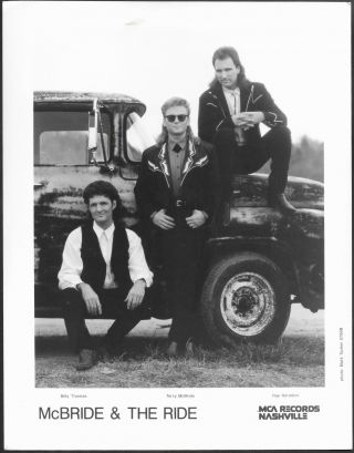 Mcbride And The Ride 1990 Mca Nashville Promo Photo Country Music
