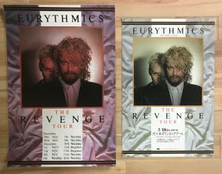 Eurythmics X 2 Large Japan / Uk 80s Revenge Tour Display Posters Annie Lennox