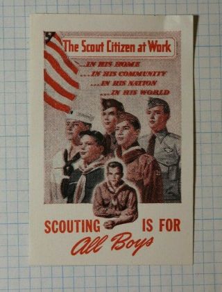 Scouting Is For All Boys Patriotic Boy Scout Citizen Poster