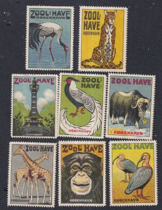 Denmark Poster Stamps Copenhagen Zoo