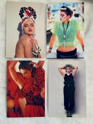 Madonna Set Of 4 Postcards 4x6 Like A Virgin La Isla Bonita Borderline 1984 - 5