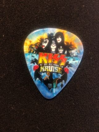I Rocked At Sea W 1st KISS Kruise Guitar Pick 2011 Rock Band Navy Army tour Live 2