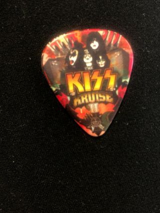 I Rocked At Sea W 1st KISS Kruise Guitar Pick 2011 Rock Band Navy Army tour Live 3