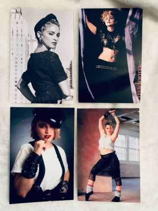 Madonna Set Of 4 Postcards 4x6 Lucky Star Holiday Burning Up Everybody 1983 - 4