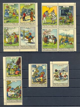 Germany 12 X Poster Stamp = Kafffee Coffee Mouse =  - Most Vf - - @1