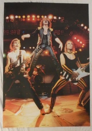 Scorpions 1984 Poster Anabas England Live Stage Shot