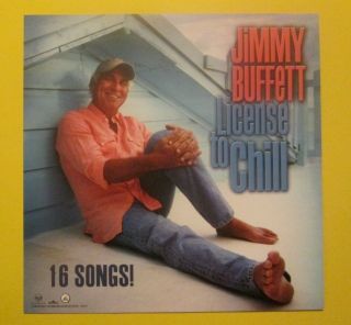 Jimmy Buffett License To Chill Promo Poster Flat 12 " X12 "