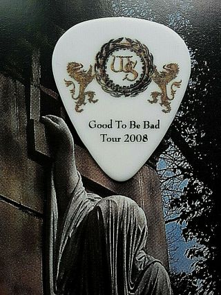 Whitesnake Doug Aldrich 2008 Good To Be Bad Tour White Guitar Pick