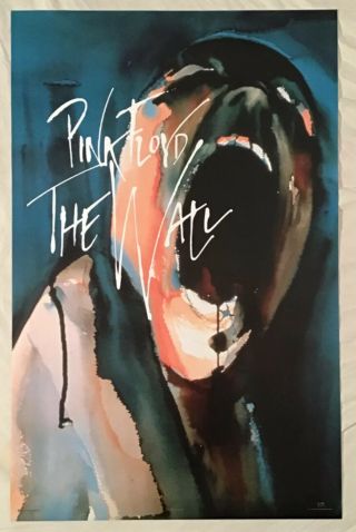 Pink Floyd 1998 Poster Screaming Heads The Wall Funky