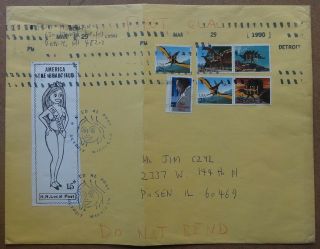 H.  N.  Local Post stamp on a large cover ex Jim Czyl 2