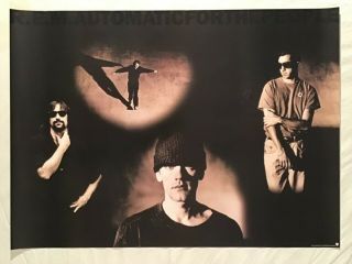 R.  E.  M.  1993 Promo Poster Automatic For The People Michael Stipe Rem
