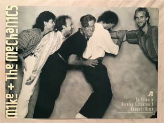 Mike And The Mechanics 1988 Promo Poster Rutherford Genesis Atlantic Records