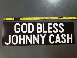Johnny Cash God Bless Johnny Cash Decal Memphis Rockabilly Laptop Bumper