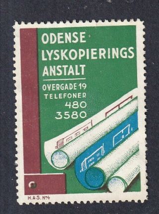 Denmark Poster Stamp Odense Lightcopy