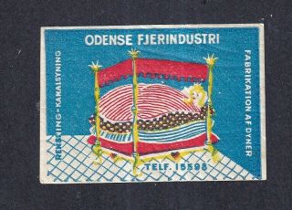 Denmark Poster Stamp Odense Duvet Feather Factory