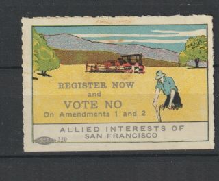 Us Poster Stamp Prohibition Allied Interests Of San Francisco
