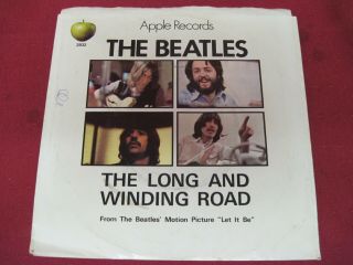 The Beatles – The Long And Winding Road 45 Rpm Vinyl Record With Picture Sleeve