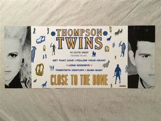 Thompson Twins 1987 Two - Sided Promo Poster Close To The Bone 2