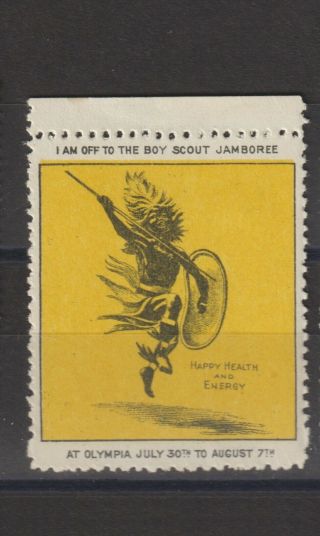 Uk Poster Stamp Scouts Jamboree Olympia