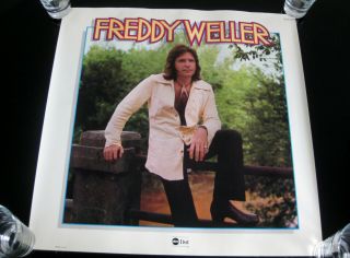 Freddy Weller Promotional Poster Lp Abc Records 23 X 23 "