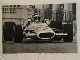Jackie Stewart 1969 Poster Matra Ford F1 Race Car Auto Racing Personality London