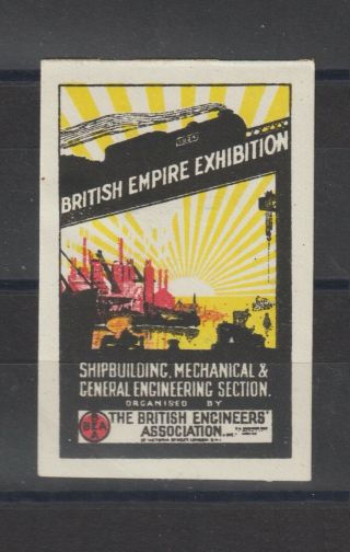 Uk Poster Stamp British Empire Exhibition Train