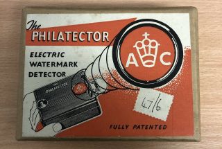- The Philatector Electric Watermark Detector
