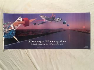 Deep Purple 1988 Promo Poster Nobody’s Perfect