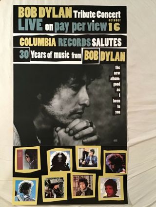 Bob Dylan 1992 Promo Poster 30 Years Good As I Been To You