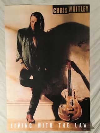 Chris Whitley 1991 Matte Promo Poster Living With The Law